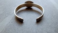 Flashy Blue Labradorite Sterling Silver Multi Wire Cuff Bracelet