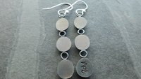 Iolite Garnet Amethyst Multi Stone Oxidized Sterling Silver Long Gemstone Dangle Earrings