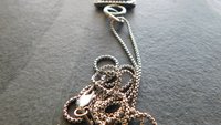 Pink Tourmaline Raw Mineral Sterling Silver Stamped Pendant Necklace