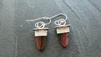 Agua Nueva Agate Mixed Metal Sterling Silver 14K Gold Dangle Earrings