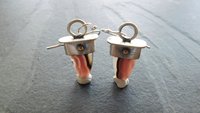 Agua Nueva Agate Mixed Metal Sterling Silver 14K Gold Dangle Earrings