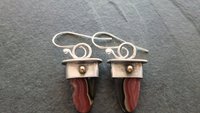 Agua Nueva Agate Mixed Metal Sterling Silver 14K Gold Dangle Earrings