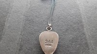 Golden Star Rutilated Quartz Textured Sterling Silver 14K Gold Shield Pendant Necklace