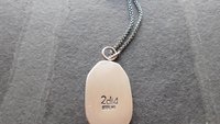 Natural Rough Moldavite Light Green Tourmaline Sterling Silver 14K Gold Accents Pendant Necklace