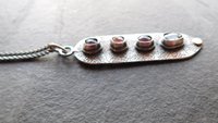 Spinel Shades of Violet Multi Stone Textured Sterling Silver 14K Gold Accent Pendant Necklace