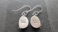 Rosecut Grey Sapphire Sterling Silver Dangle Earrings
