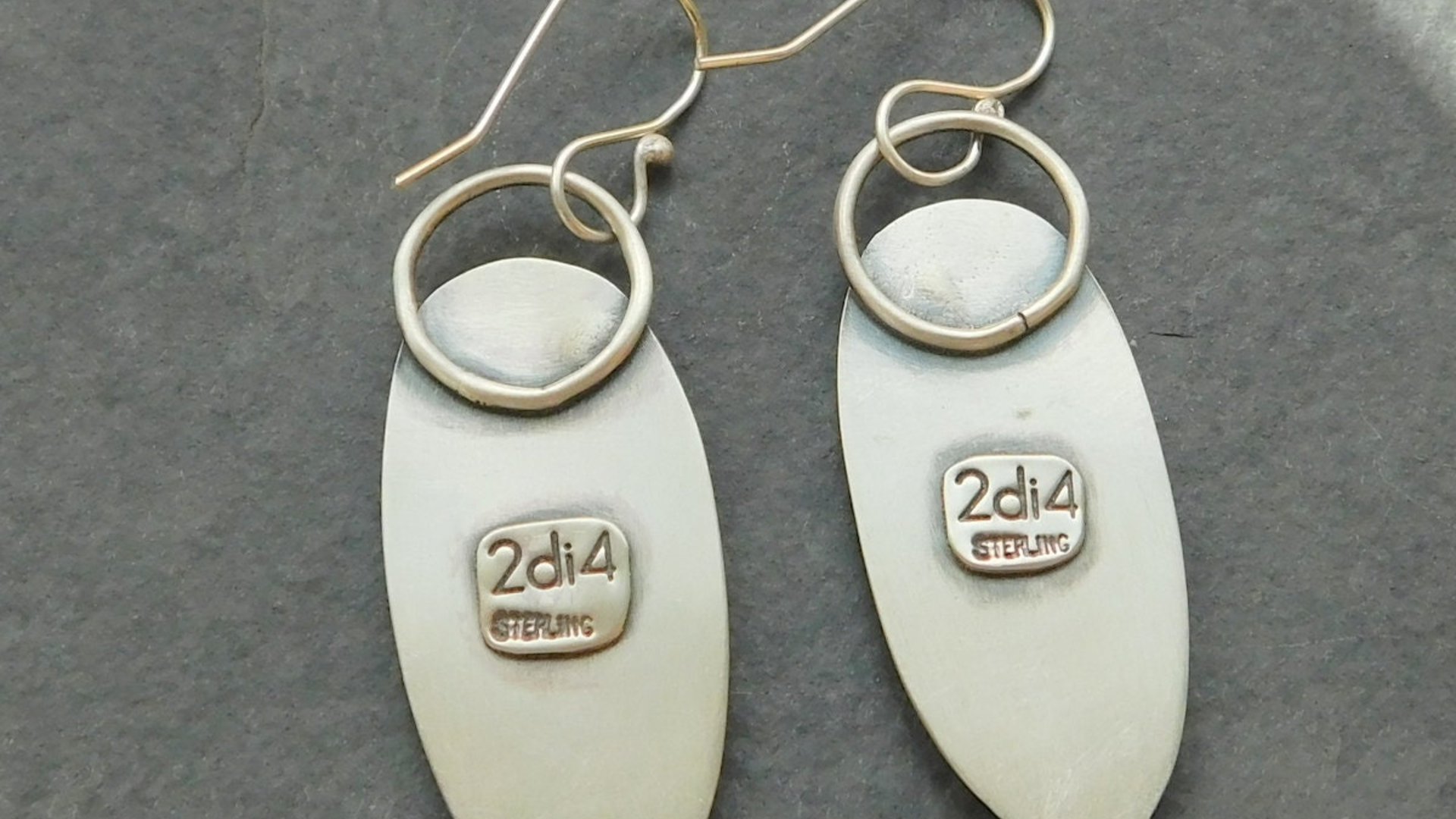 Sterling Silver Bronze Lizard Skin Mod Industrial Earrings, Mixed Metal Textured Dangles