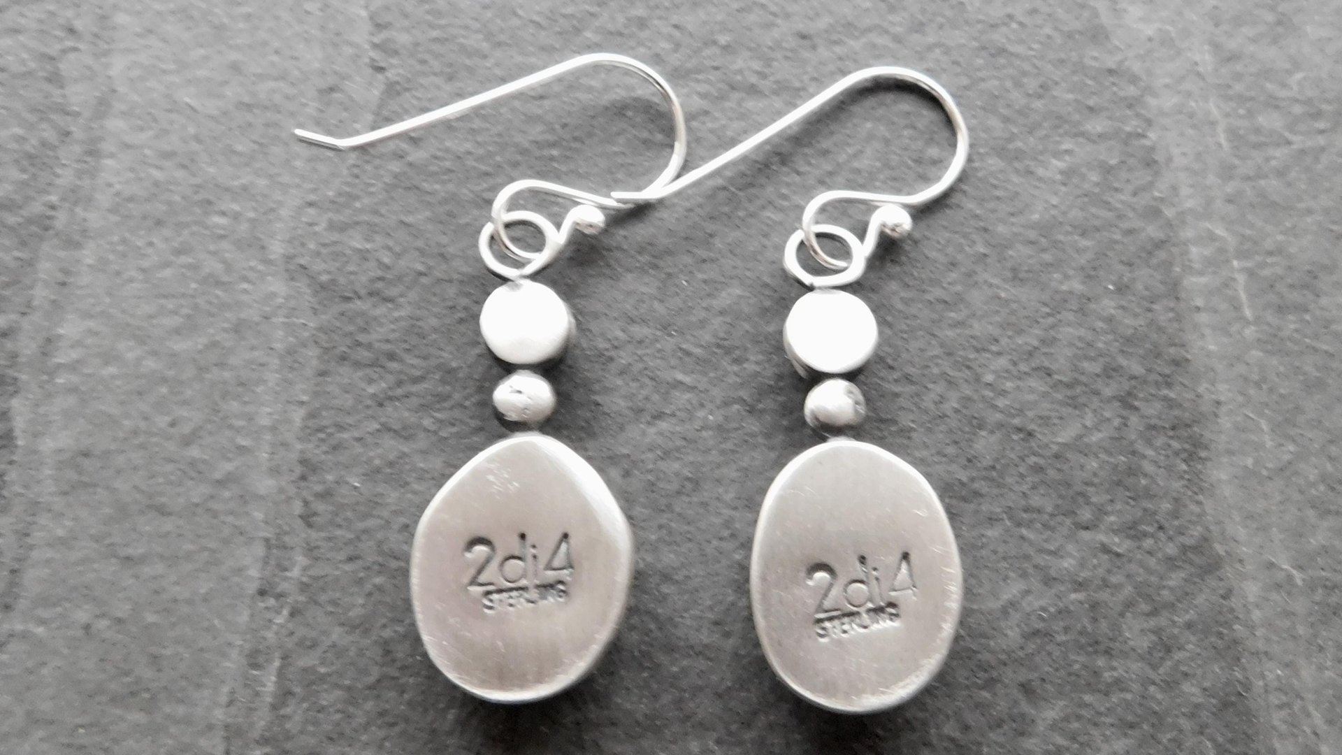 Pale Blue Grey Angelite London Blue Topaz Sterling Silver Shades Of Blue Dangle Earrings